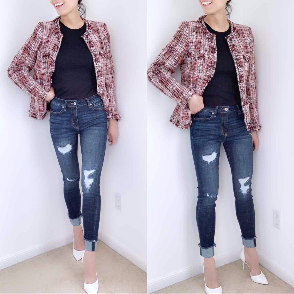 KanCan High Rise Skinny One Fold Jeans - Picture 5 of 7